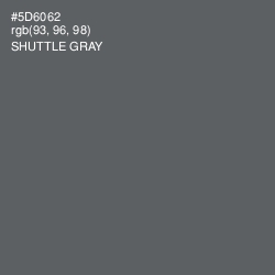 #5D6062 - Shuttle Gray Color Image